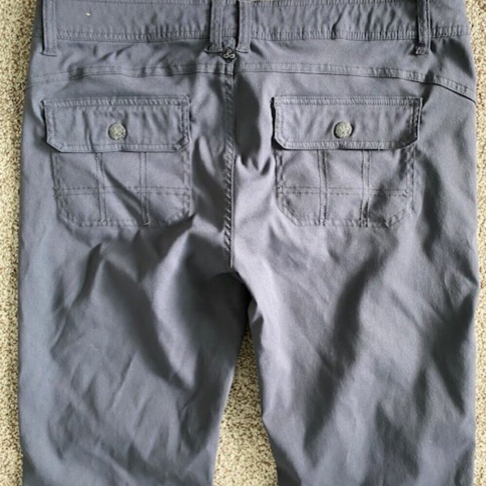 PRANA Halle Convertible Coal Grey/Gray Roll-up Pants 12 SHORT - Picture 13 of 16